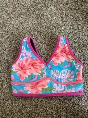 Oh La La Dance Top - Pink & Turquoise